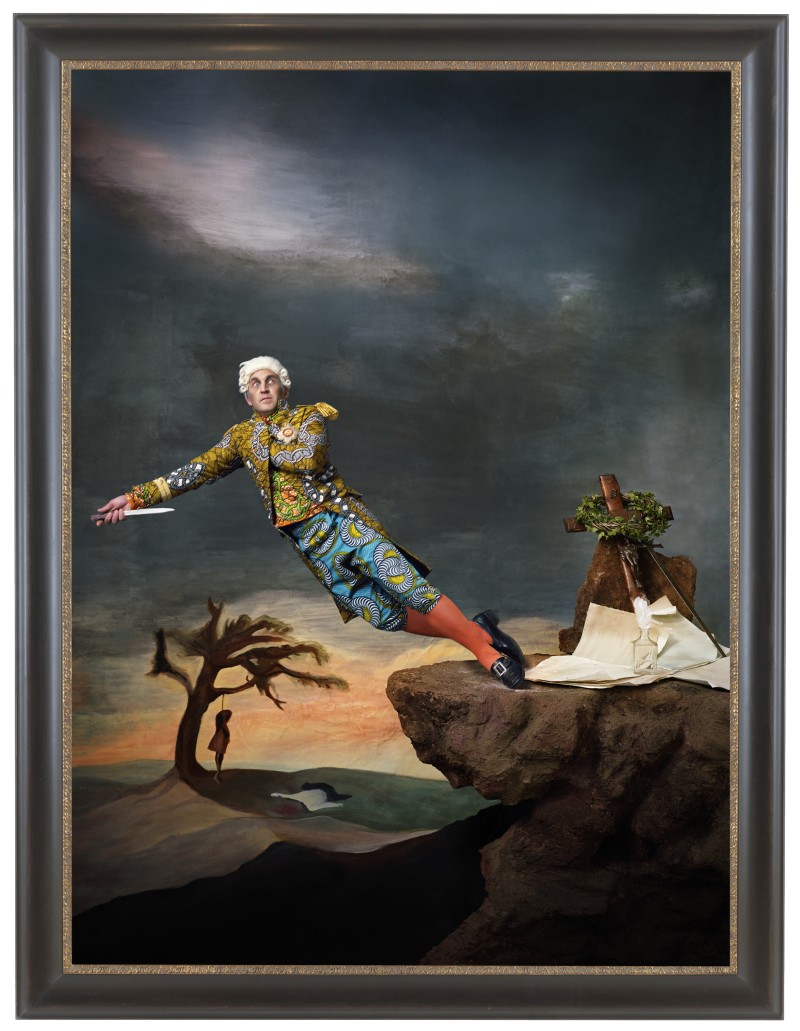 Yinka Shonibare „Fake Death Picture” („The Suicide - Leonardo Alenza”), 2011. Digital chromogenic print. Framed: 76 3/8 x 58 5/8 inches (źródło: materiały prasowe organizatora)