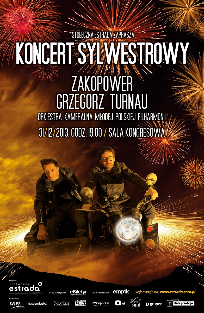 Grzegorz Turnau i Zakopower - Koncert Sylwestrowy, plakat (źródło: mat. prasowe)