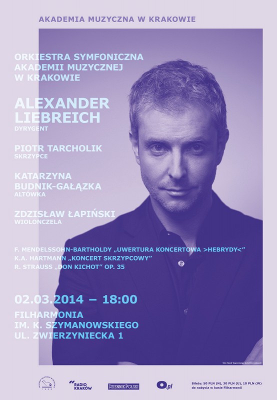 Alexander Liebreich, koncert w Akademii Muzycznej w Krakowie (źródło: mat. prasowe)