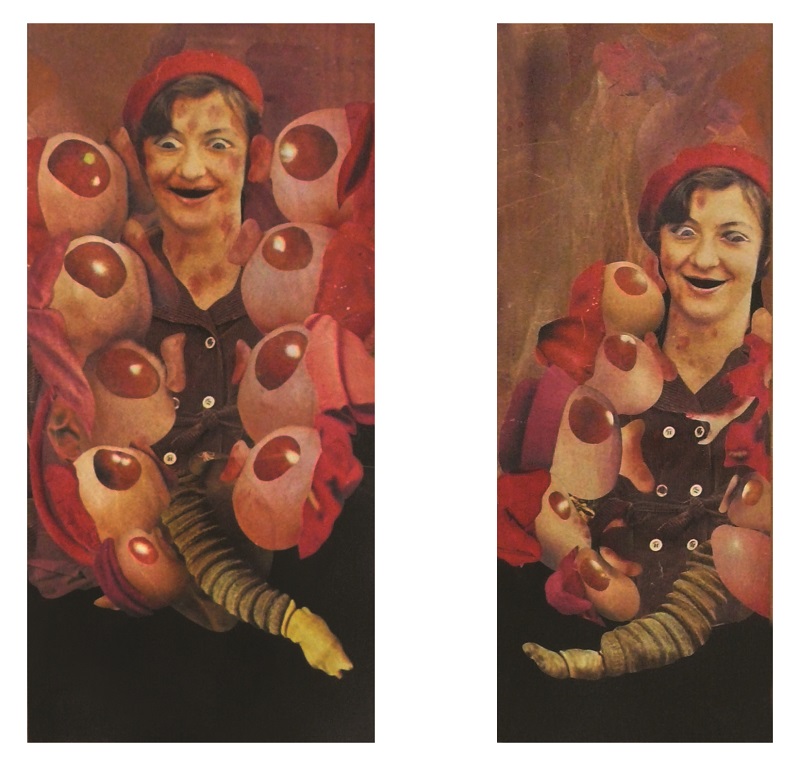 Konrad Maciejewicz, „Horny twins”, 2013, 36 x 18 cm, 36 x 14 cm (źródło: materiały prasowe organizatora)