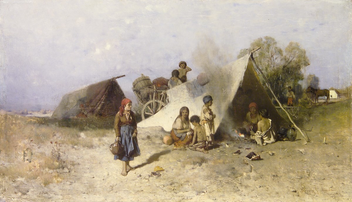 Géza Mészöly (1844-1887), „Wędrujący Cyganie”, 1873-75. Węgierska Galeria Narodowa w Budapeszcie (źródło: materiały prasowe organizatora)