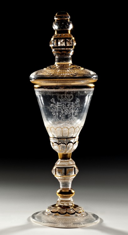 Puchar z nakrywą, Brandenburgia, Zechlin, 1763 (źródło: materiały prasowe muzeum)
