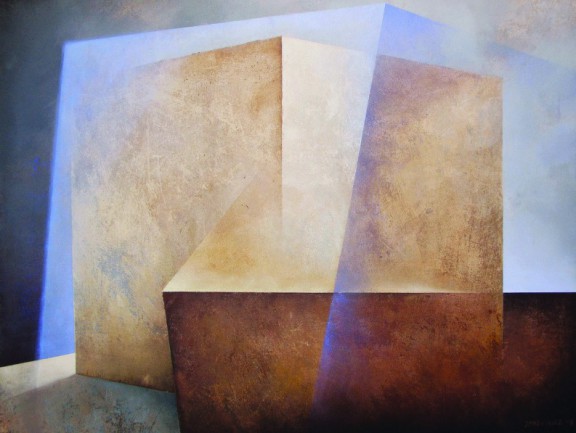 Karolina Jaklewicz, „Druga przestrzeń”, 130x100 cm, akryl, płótno, 2010 (źródło: materiały prasowe organizatora)