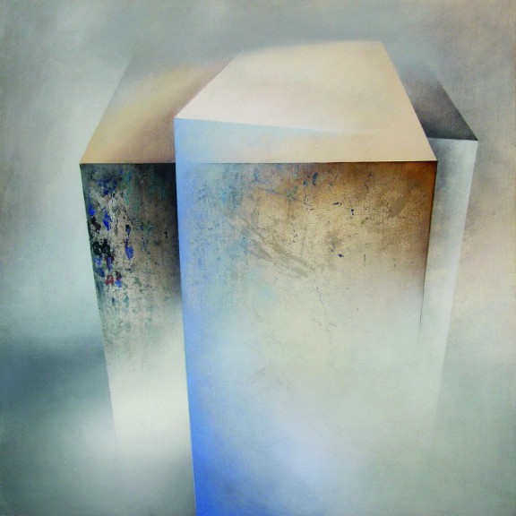 Karolina Jaklewicz, „Jutro”, 100x100 cm, akryl, płótno, 2010 (źródło: materiały prasowe organizatora)