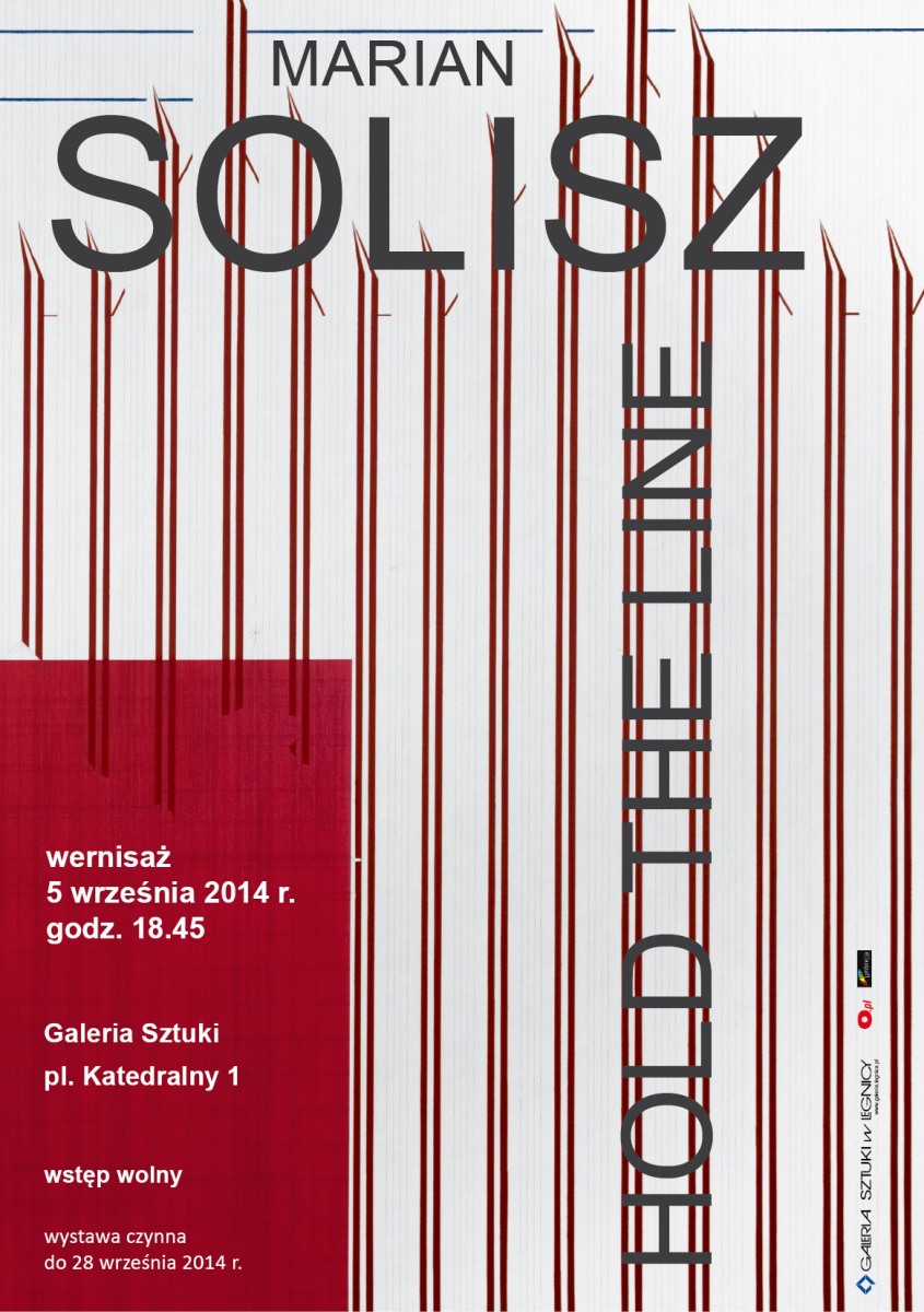 Marian Solisz „Hold the line” – plakat (źródło: materiały prasowe)