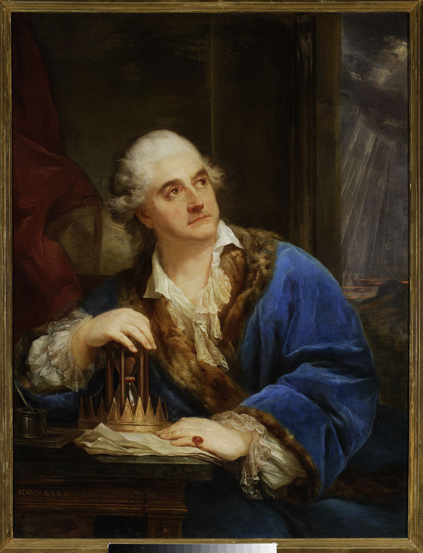 „Portret Stanisława Augusta Poniatowskiego z klepsydrą“, Marcello Bacciarelli, 1793, olej, płótno, nr inw. MP 312 MNW (źródło: materiały prasowe organizatora)