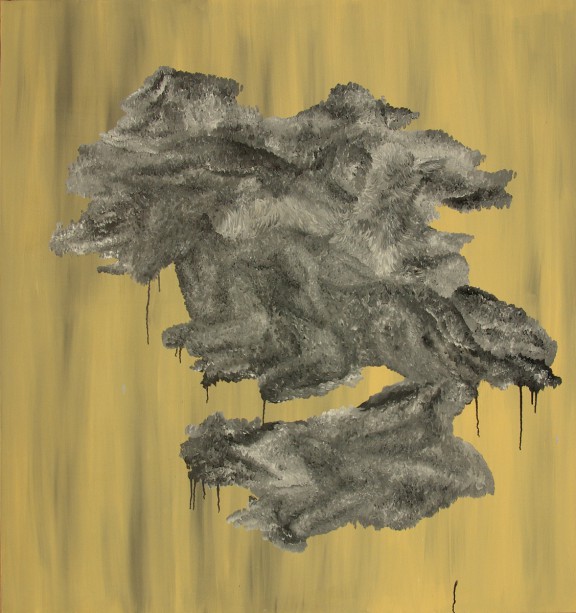 Małgorzata Wielek-Mandrela, „Krajobraz zwierzęcy”, 150x140 cm, 2012 (źródło: materiały prasowe organizatora)