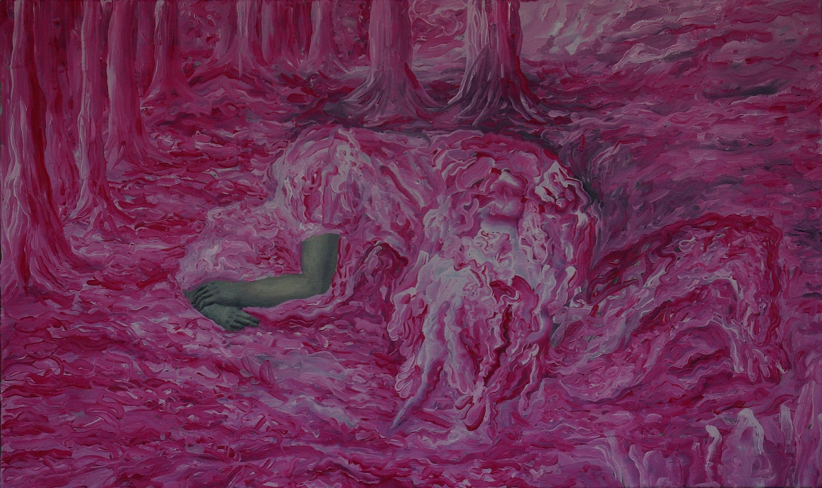 Małgorzata Wielek-Mandrela, „Pod lesem”, 36x60 cm, 2014 (źródło: materiały prasowe organizatora)