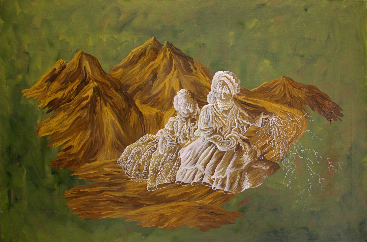 Małgorzata Wielek-Mandrela, „Zimowa burza”, 61x91 cm, 2014 (źródło: materiały prasowe organizatora)