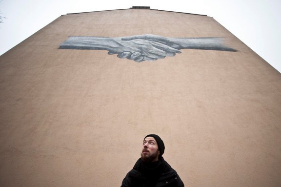 Belgijski mural przy ulicy Dunajeckiej 11 w Warszawie, Belgijska Izba Gospodarcza (źródło: materiały prasowe)