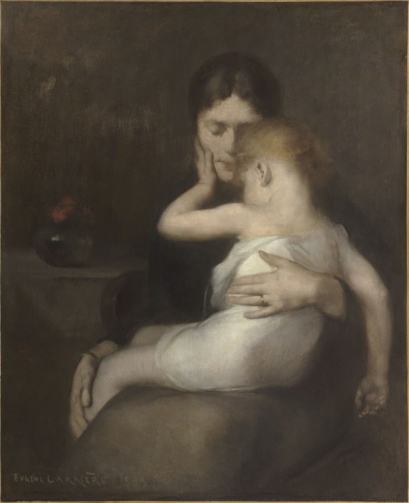 Eugene Carriere, „Chore dziecko”, 1885, olej, płótno, 101 × 82 cm, Musée d’Orsay, Paryż, nr inw. RF 2402 (źródło: materiały prasowe organizatora)