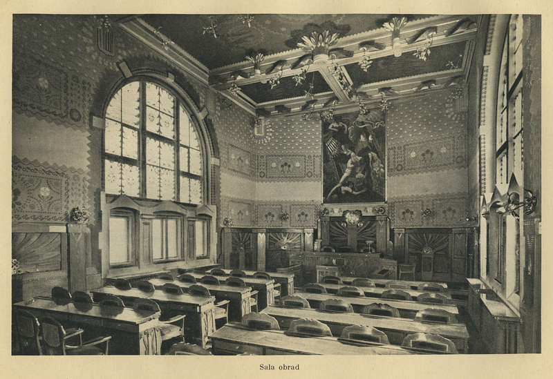 Sala obrad Izby Przemysłowo-Handlowej, ok. 1930 r. (źródło: materiały prasowe)