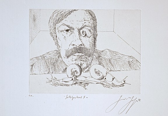 Günter Grass, „Autoportret II” (źródło: materiały prasowe organizatora)