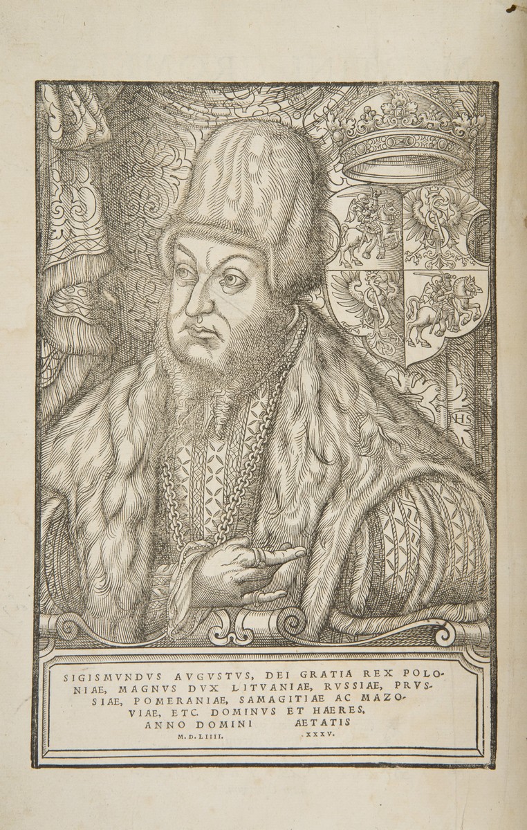 Portret króla Zygmunta Augusta – drzeworyt z kroniki Marcina Kromera z 1555 roku (źródło: materiały prasowe MNK)