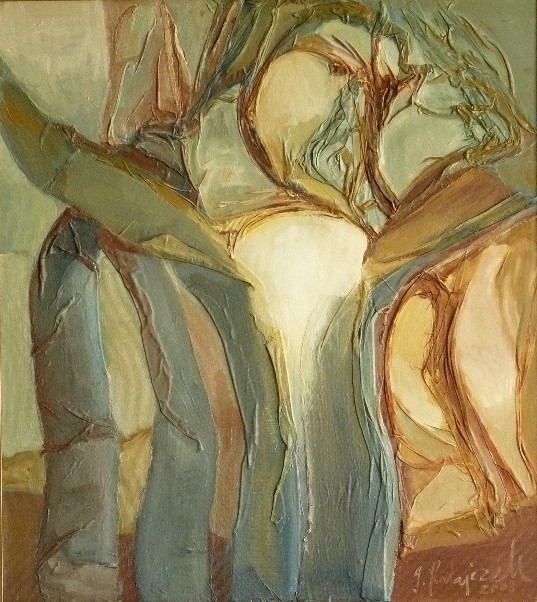 „Zbytek”, technika własna 86 x 74 cm, 2008 r. (źródło: materiały prasowe organizatora)