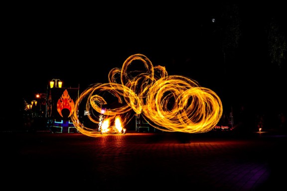 Carnaval Sztuk-Mistrzów 2012, Ogień na Fire Space, fot. Jacek Scherer (źródło: materiały prasowe)