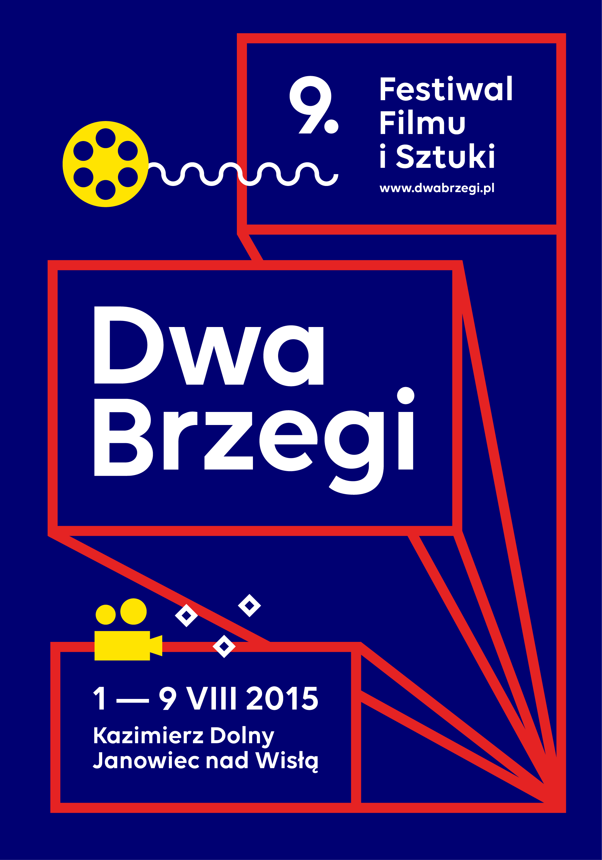9. Festiwal Filmu i Sztuki Dwa Brzegi, plakat (źródło: materiały prasowe organizatora)