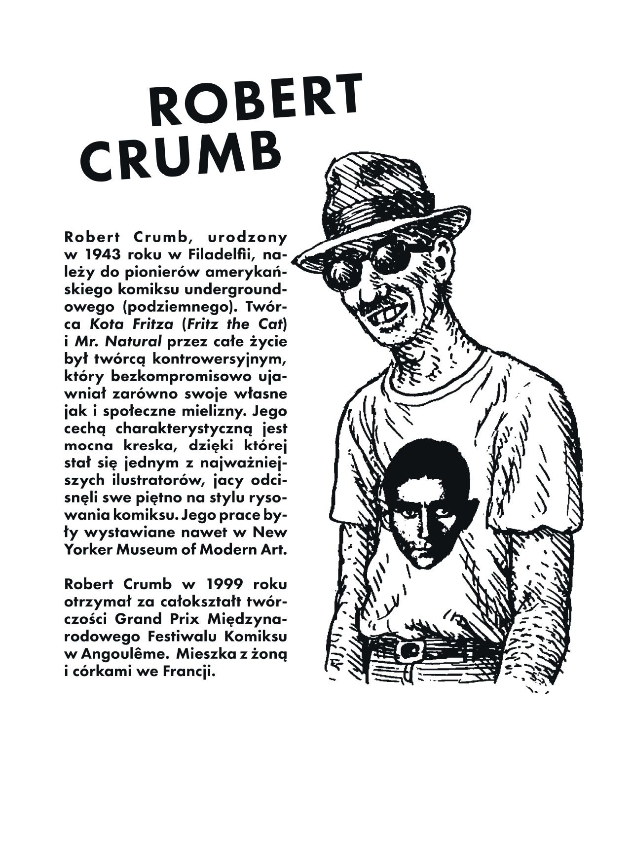 Robert Crumb – biogram (źródło: materiały prasowe organizatora)