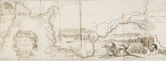 Adam Olearius, Relation Du Voyage D’Adam Olearius En Moscovie, Tartarie, Et Perse, A Paris, 1679 – mapa Wołgi, fot. MNK (źródło: materiały prasowe organizatora)