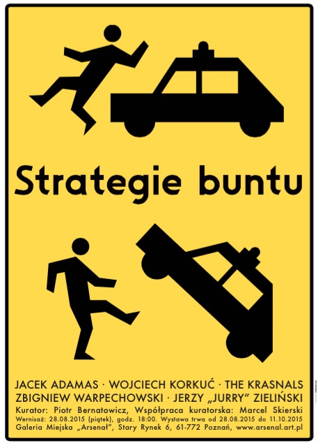 Wystawa „Strategie buntu”, plakat (źródło: materiały prasowe organizatora)