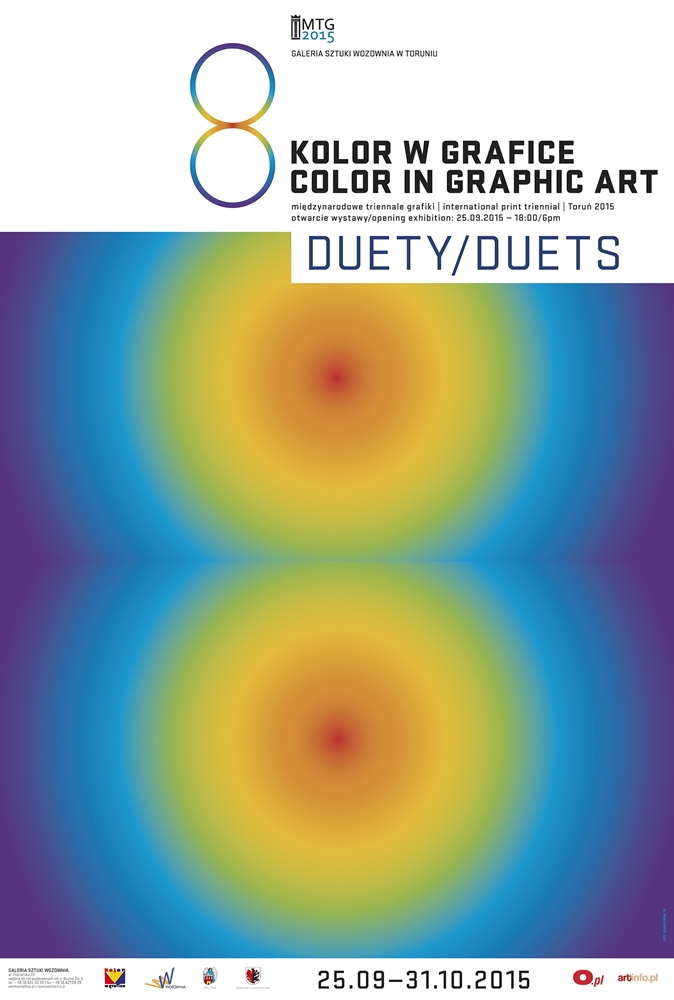 8. Międzynarodowe Triennale Grafiki „Kolor w grafice” / „Duety” – plakat (źródło: materiały prasowe)