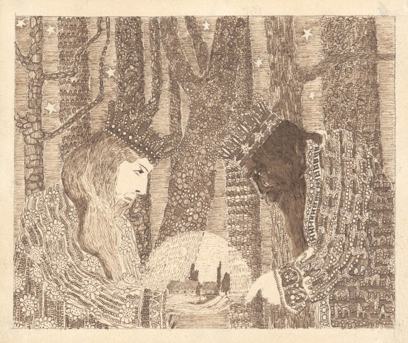 M.K. Čiurlionis, „Bajka (Bajka królewska)”, 1908, zbiory Narodowego Muzeum Sztuki M.K. Čiurlionisa w Kownie (źródło: materiały prasowe)