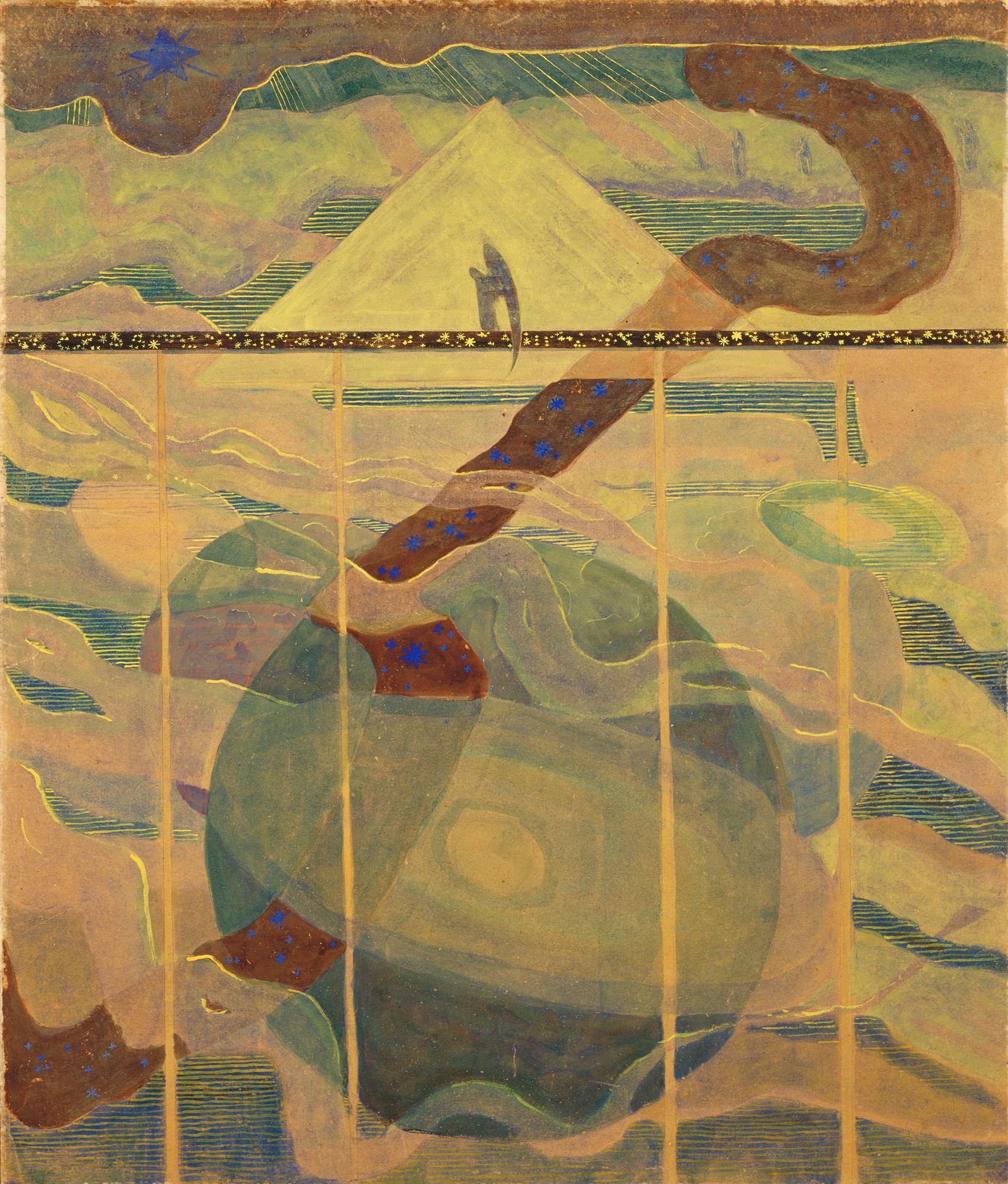 M.K. Čiurlionis , „Sonata gwiezdna (Andante)”, 1908, zbiory Narodowego Muzeum Sztuki M.K. Čiurlionisa w Kownie (źródło: materiały prasowe)