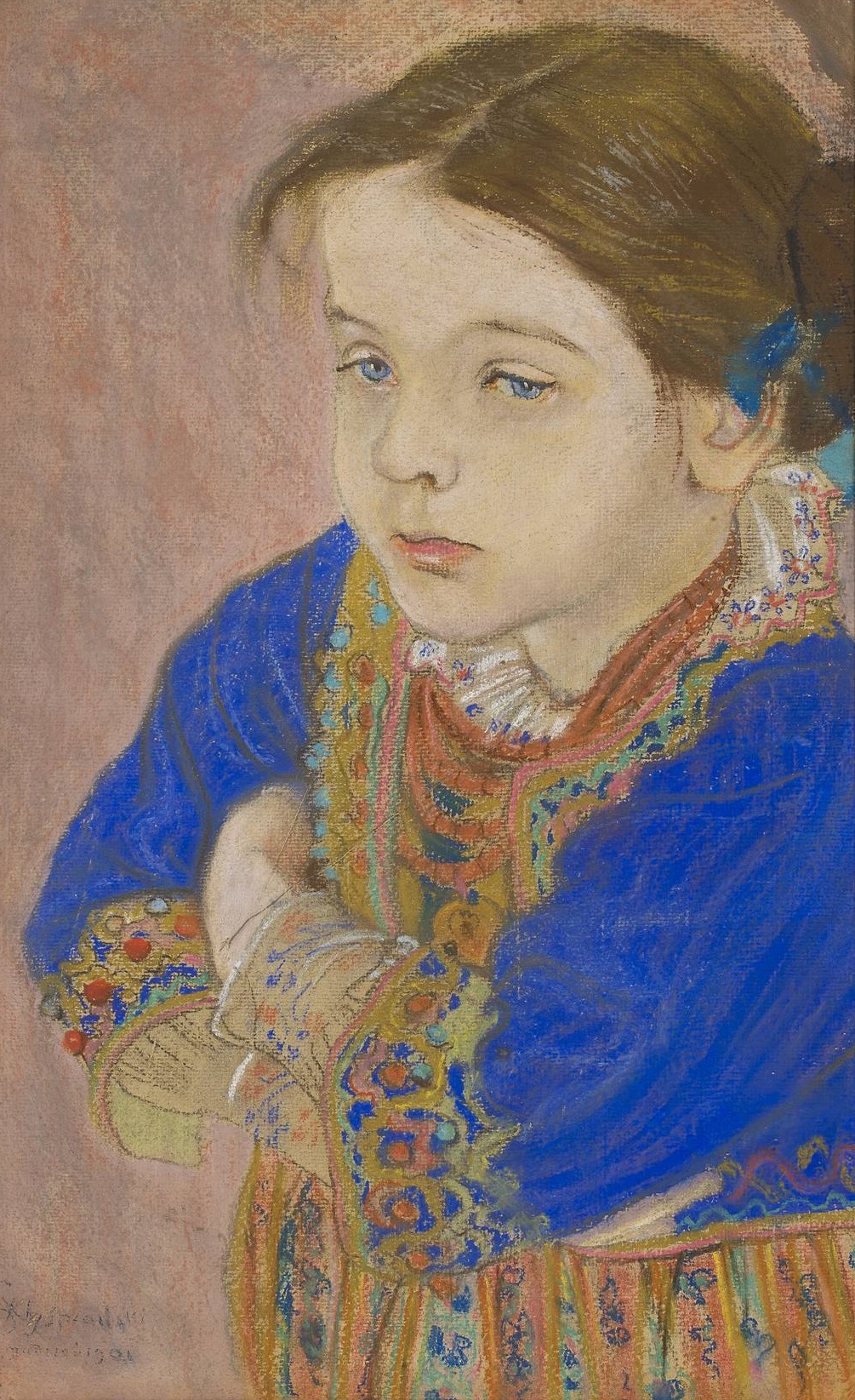 Stanisław Wyspiański, „Dziewczynka w ludowym stroju”, 1901 (źródło: materiały prasowe organizatora)