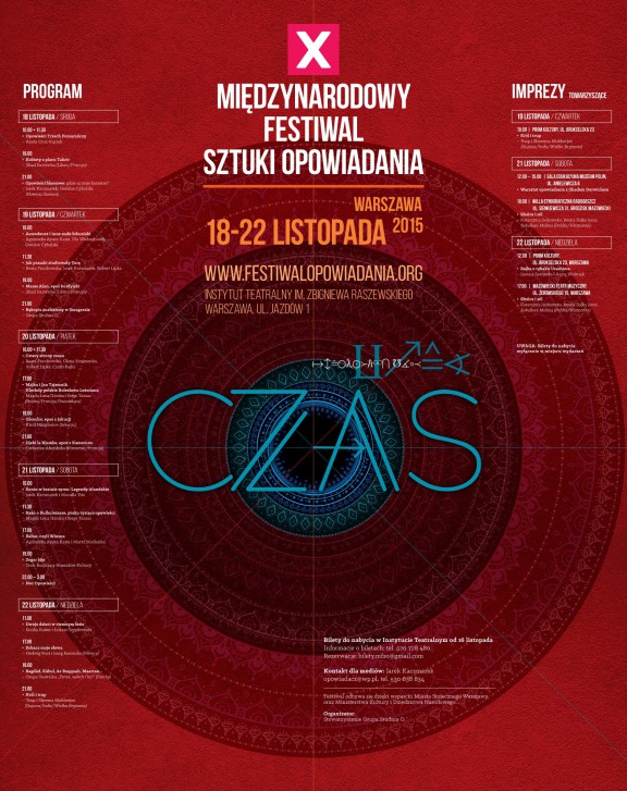 10. Międzynarodowy Festiwal Sztuki Opowiadania – plakat (źródło: materiały prasowe organizatora)
