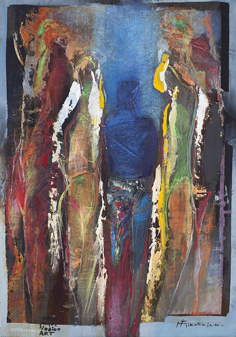 Mariusz Mikołajek, „Obraz III”, z cyklu „Hand Made Indigo Art”, 2009 (źródło: materiały prasowe organizatora)