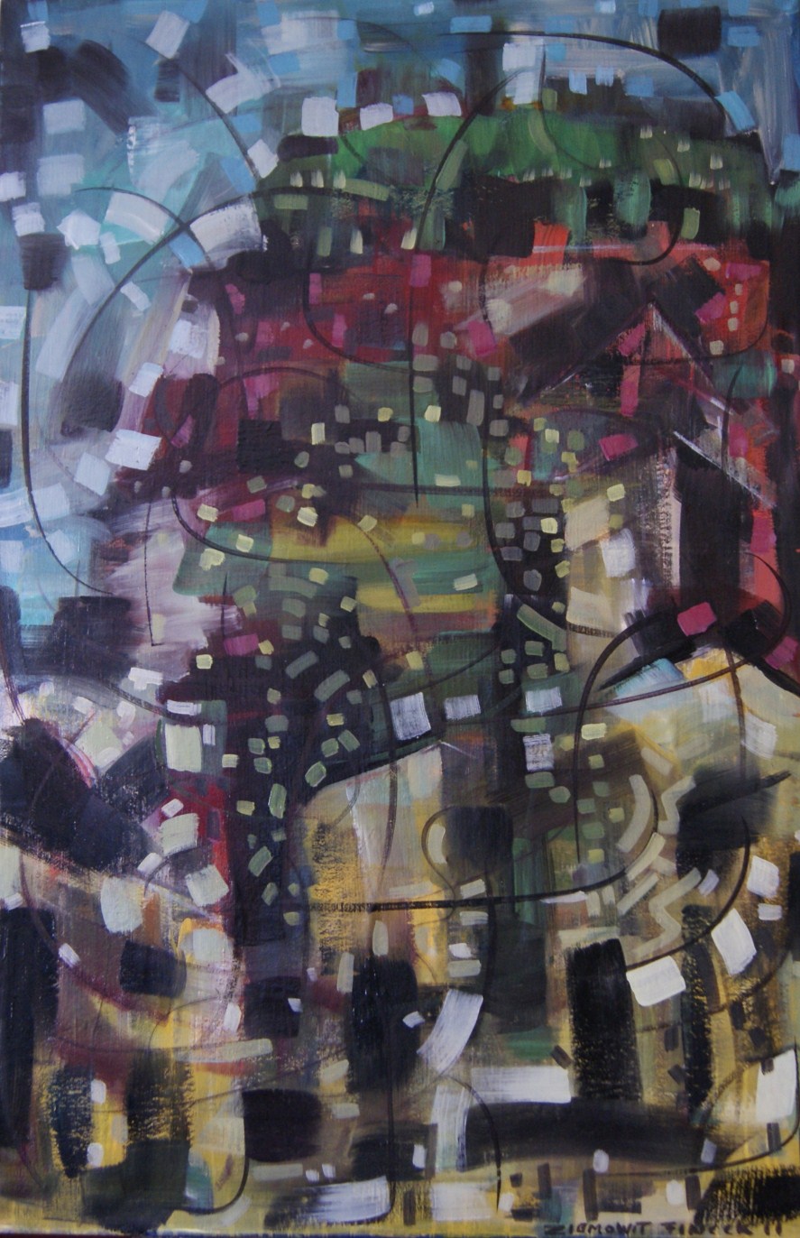 Ziemowit Fincek , „Twierdza Kłodzko”, 120x100 cm, akryl na płótnie, 2011 (źródło: materiały prasowe)