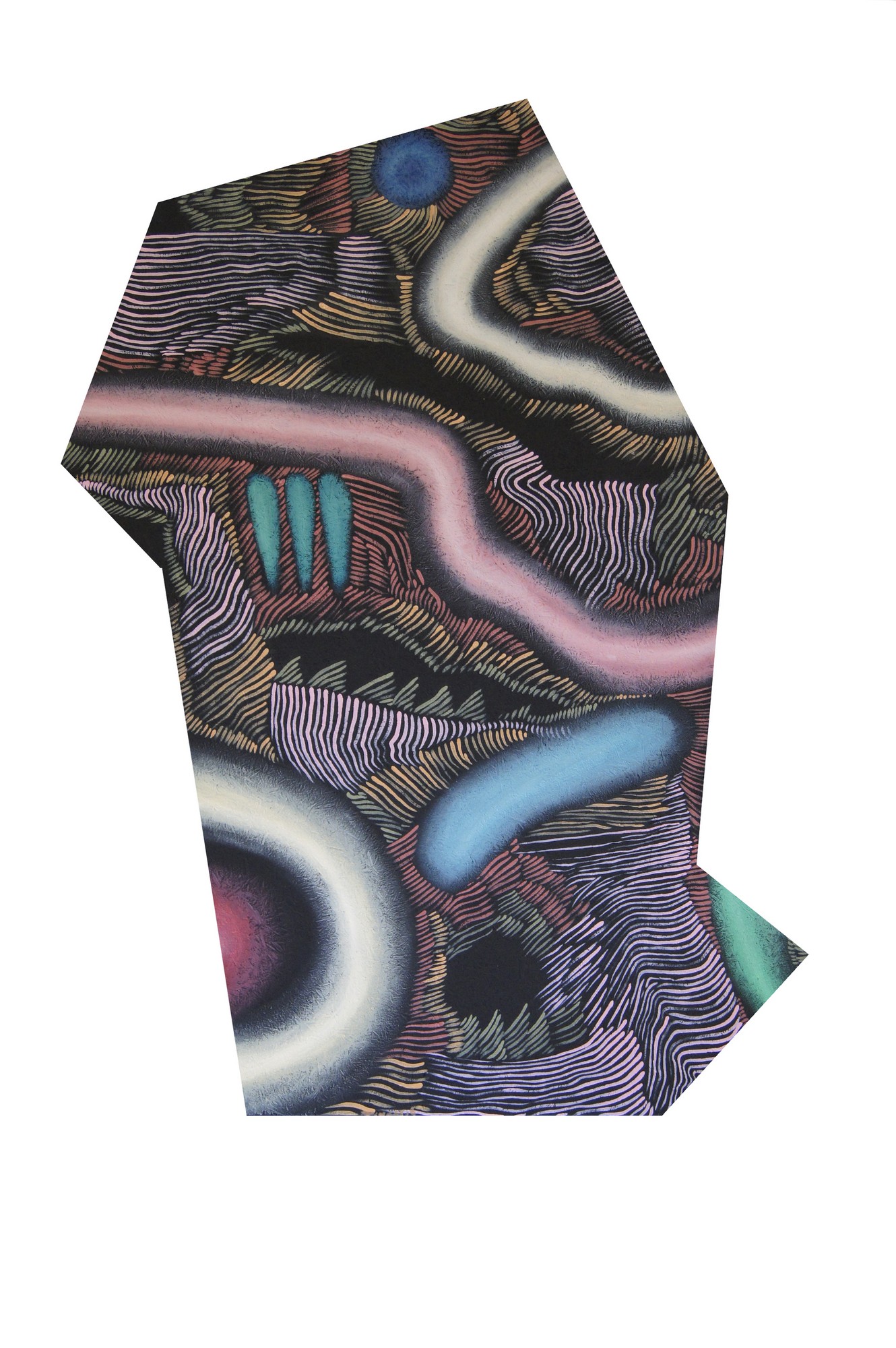 Ziemowit Fincek, „Słoneczna droga”, 40x70 cm, olej na sklejce, 2014 (źródło: materiały prasowe)