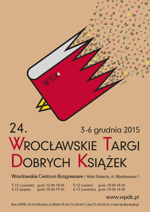 24. Wrocławskie Targi Dobrych Książek – plakat (źródło: materiały prasowe)