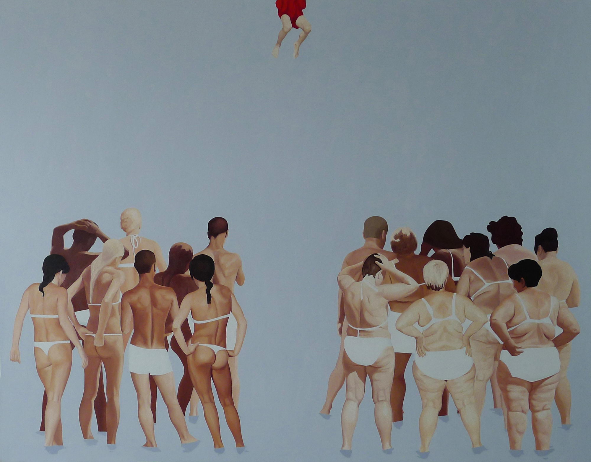 Julita Malinowska, „Sąd Ostateczny II”, 2011, 200x255 cm, olej na płótnie (źródło: materiały prasowe)