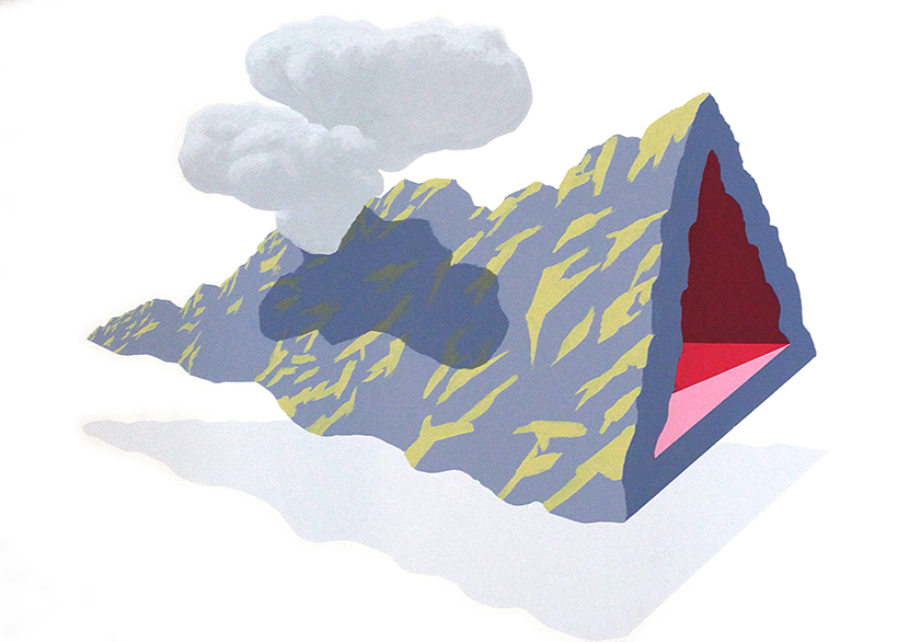 Marcin Kowalik, „Góra V”, 2014, 50x70 cm, akryl na płótnie (źródło: materiały prasowe)