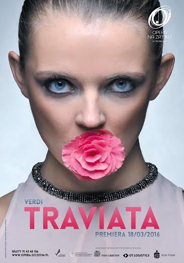 Giuseppe Verdi, „Traviata”, reż. Michał Znaniecki – plakat (źródło: materiały prasowe)