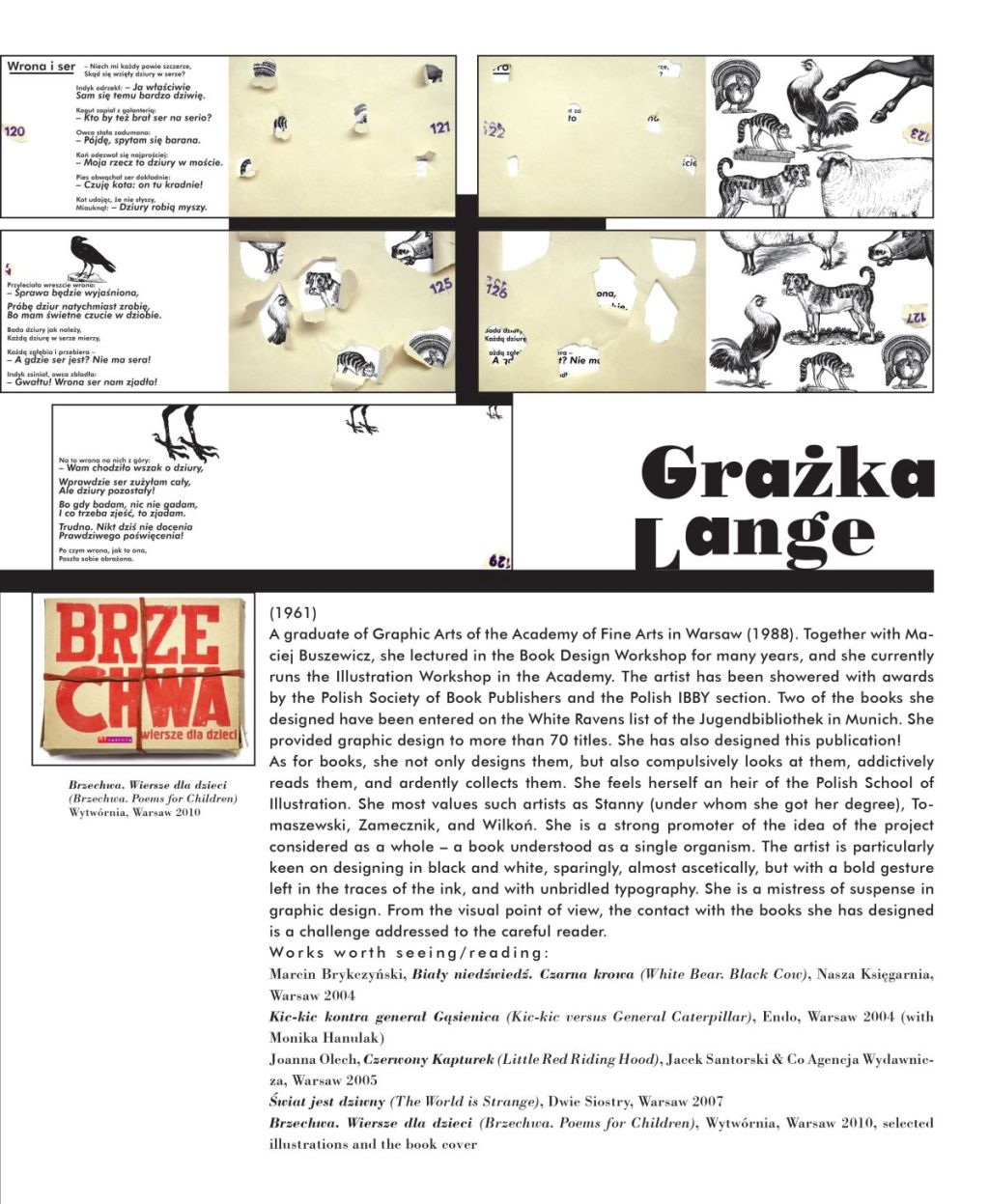 Grażka Lange (z katalogu), strona z katalogu zaprojektowanego przez Grażkę Lange (źródło: materiały prasowe)