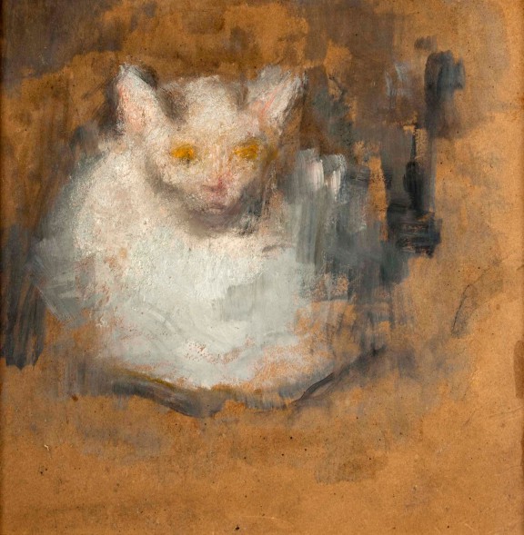 Alfons Karpiński, „Biały kotek”, niedatowany, z kolekcji prywatnej (źródło: materiały prasowe organizatora)
