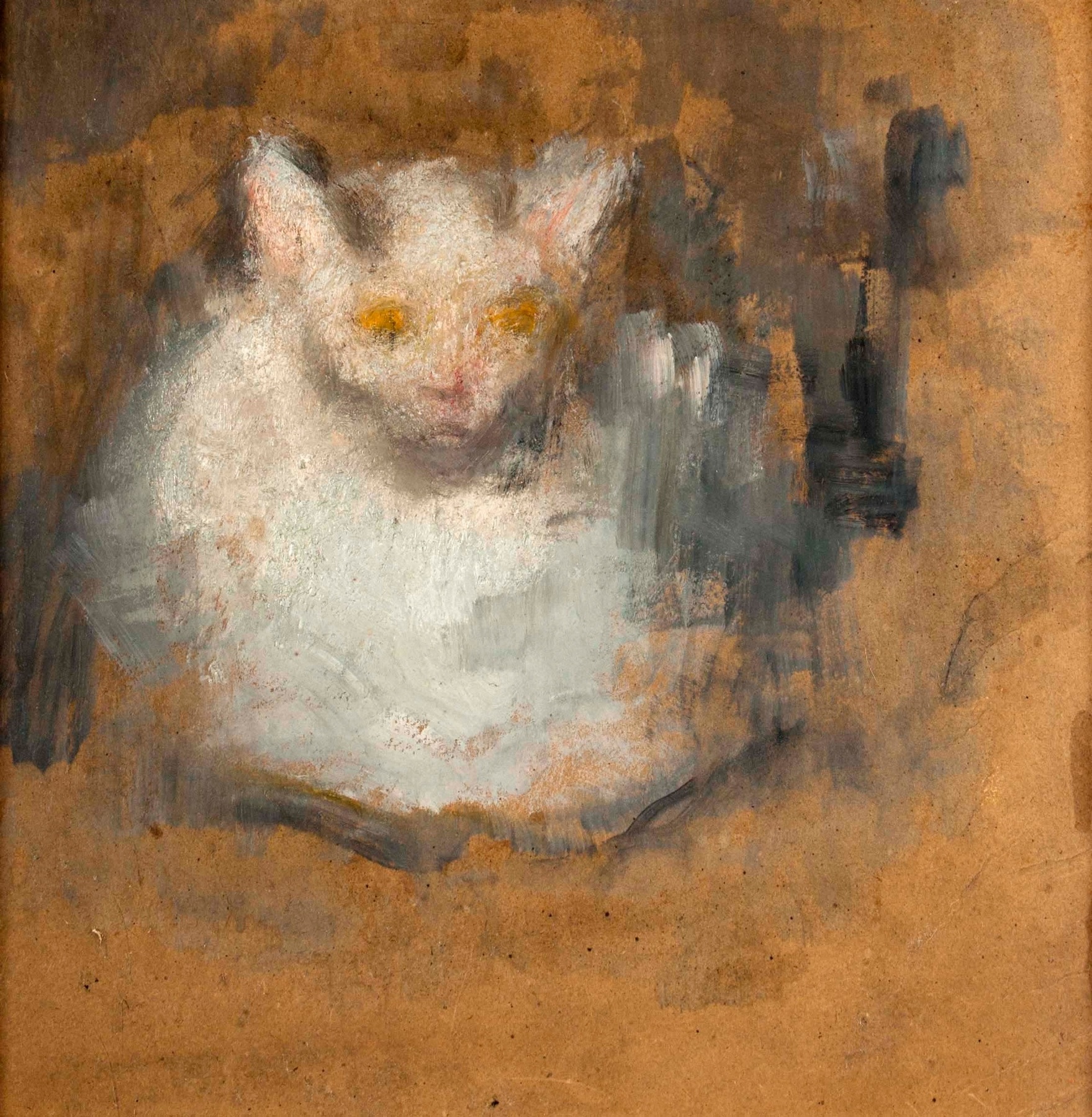 Alfons Karpiński, „Biały kotek”, niedatowany, z kolekcji prywatnej (źródło: materiały prasowe organizatora)