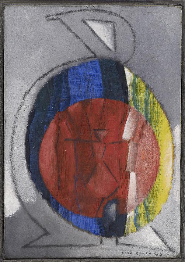 L’oiseau soleil (Słoneczny ptak), 1955, Olej na płótnie, 27 x 19 cm Max Ernst Museum Brühl des LVR, Schneppenheim-Stiftung , © Adagp, Paris 2016 (źródło: materiały prasowe organizatora)