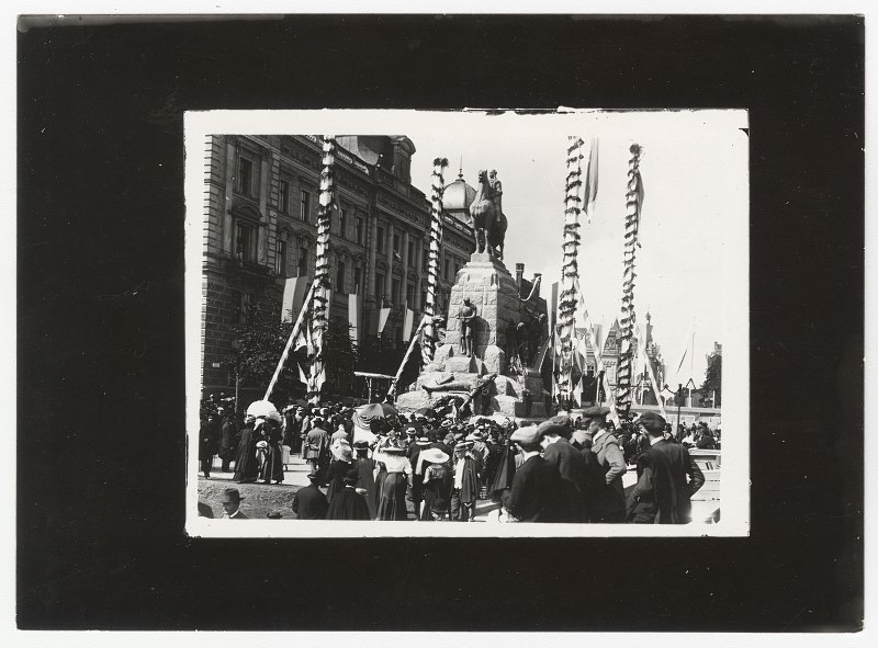 Uroczystości odsłonięcia Pomnika, Grunwaldzkiego 15 VII 1910 r., autor nieznany, odbitka z l. 80/90 XX w. Lewicki Józef