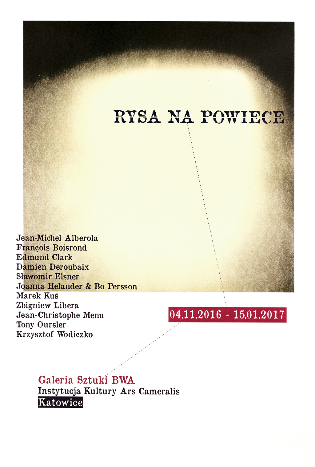 „Rysa na powiece”, plakat, projekt Jean-Michel Alberola (źródło: materiały prasowe organizatora)