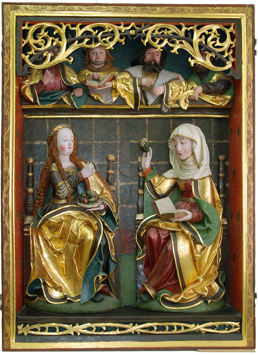 „Szafa ołtarzowa Wielkiej Świętej Rodziny z kościoła pw. Trzech Króli w Kliczkowie”, ok. 1520 r., fot. I. Marciszuk (źródło: materiały prasowe organizatora)