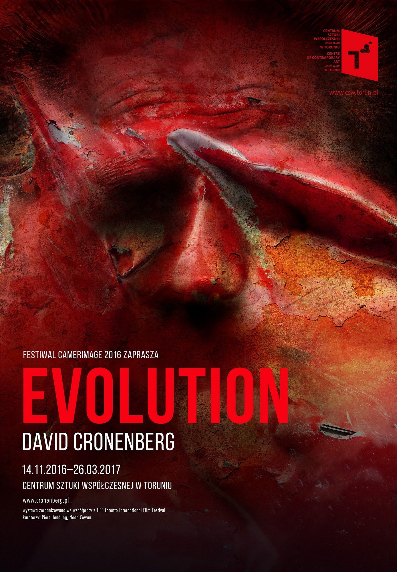 „David Cronenberg. Evolution”, plakat (źródło: materiały prasowe organizatora)