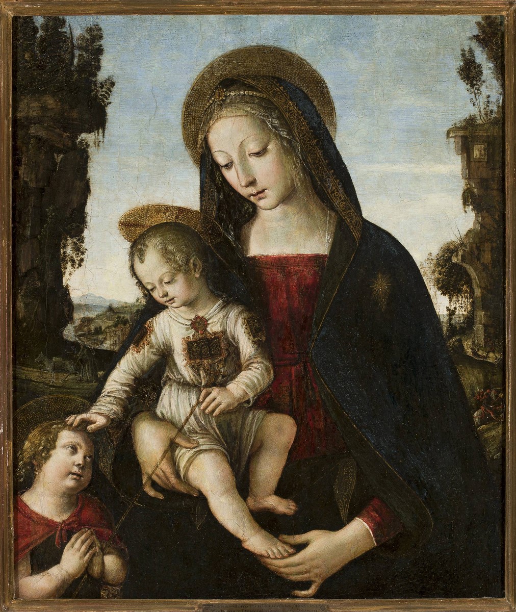 Bernardino di Betto, zw. Pinturicchio (ok. 1452–1513), „Madonna z Dzieciątkiem i świętym Janem Chrzcicielem” (źródło: materiały prasowe organizatora)