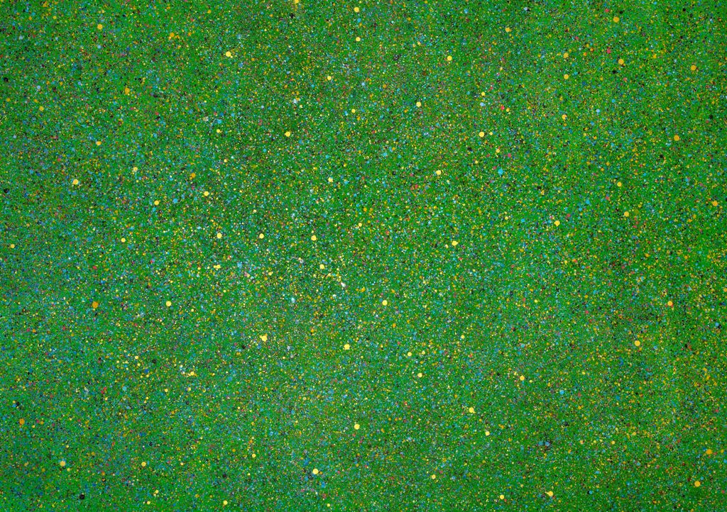 Joanna Borkowska, Elements II 2012, Oil, Pigments and Gliter on Linen, 180x340cm (źródło: materiały prasowe organizatora)