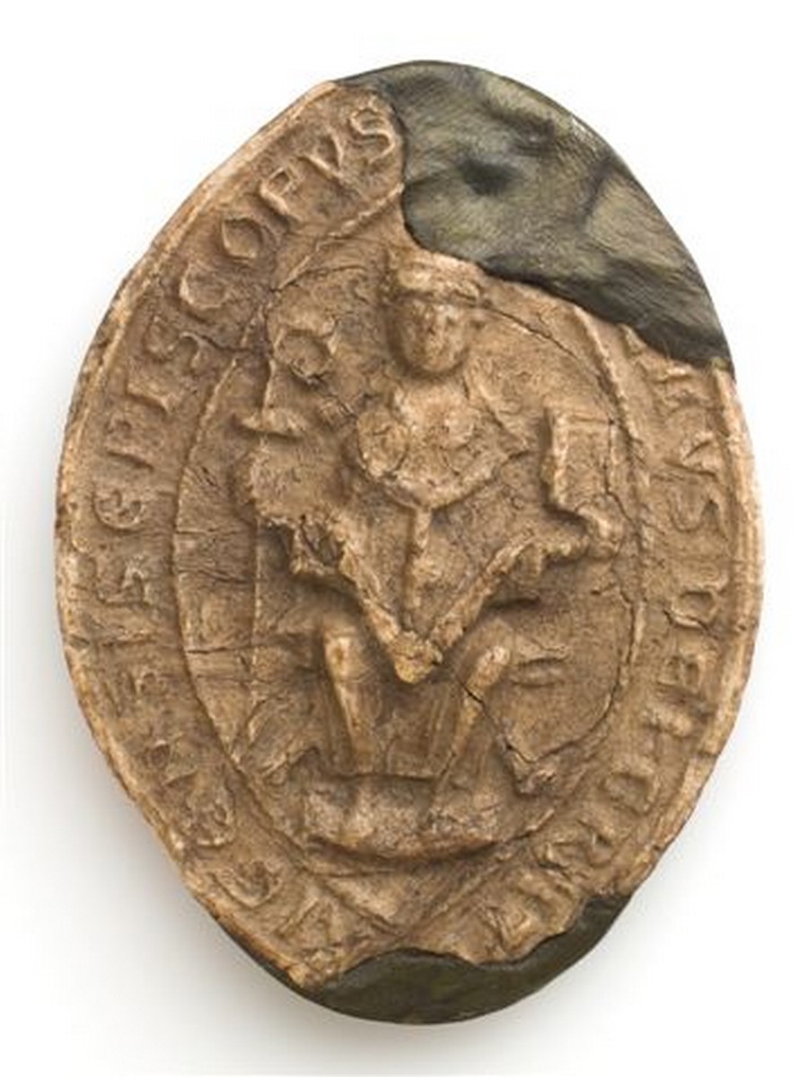 Pieczęć biskupa ryskiego Nikolausa von Nauen, 1229-1253 (źródło: materiały prasowe organizatora)