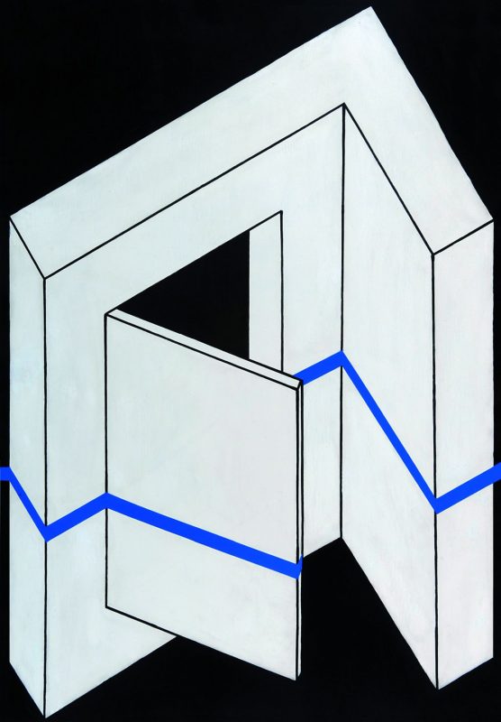 Edward Krasiński, „Interwencja VI”, 1975, akryl, deska, fot. Erazm Ciołek (źródło: materiały prasowe organizatora)