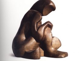 Katarzyna Kobro, „Akt siedzący”, 1984-1989, brąz, fot. Filip Klin (źródło: materiały prasowe organizatora)