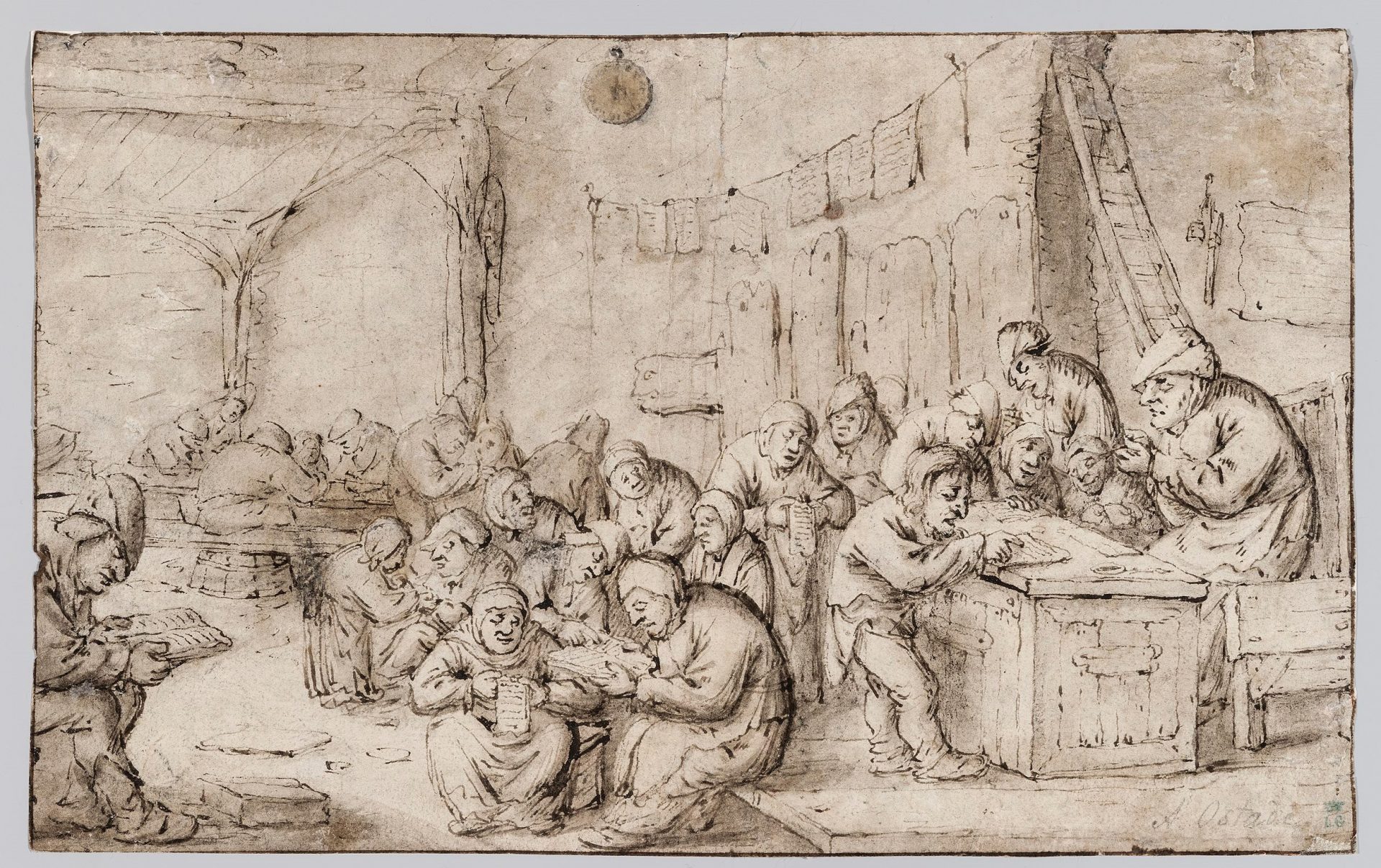 Bartholomeus Molenaer, „Wiejska szkoła z nauczycielem ostrzącym pióro”, ok. 1635–1650 (źródło: materiały prasowe organizatora)